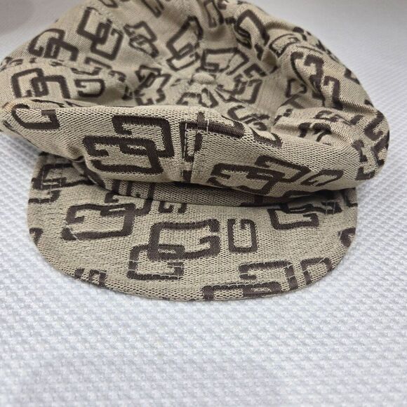 NEW Guess Retro Beige Newsboy Cap Hat G Logo - Picture 6 of 6